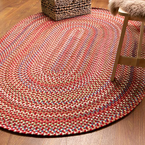 Super Area Rugs Roxbury American Made Braided Rug for Indoor Outdoor