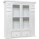 Wandschrank IDA weiß shabby chic Schrank Hängeschrank antik Holz