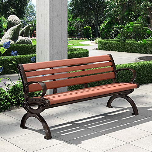 household products Gartenparkstuhl im Freien, Metallbank, Gartenfreizeitbank mit Aluminiumgussrahmen und… – Bild 4
