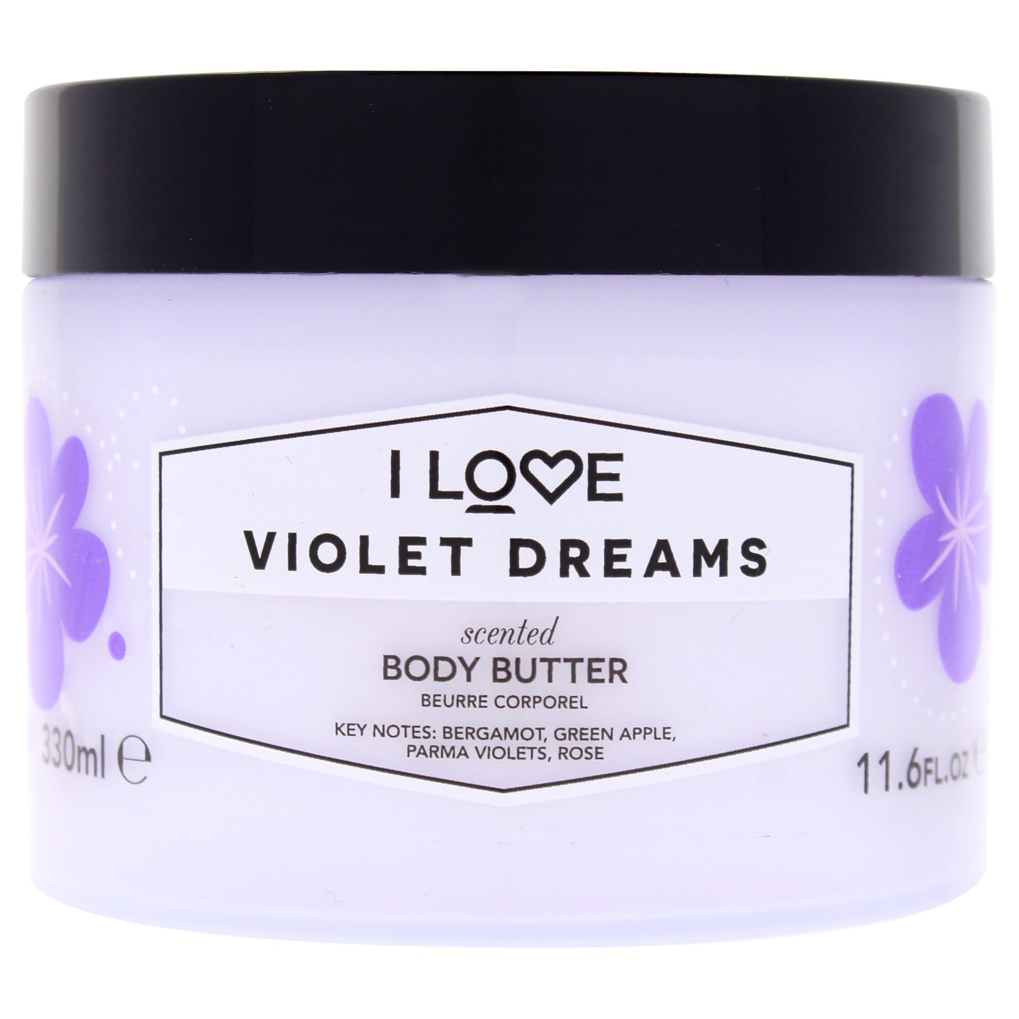 I Love Signature Violet Dreams Scented Body Butter, Packed With Shea Butter & Coconut Oil to Regenerate & Nourish the Skin, Vegan-Friendly - 330ml