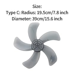 Zaldita Plastic Fan Blade Replacement for Standing
