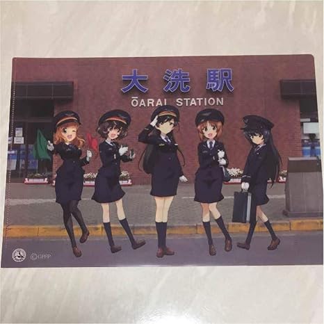 Amazon クリアファイル セット Ja茨城コラボ 鹿島臨海鉄道 ガルパン ガールズ パンツァー Gup グッズ アニメ 萌えグッズ 通販