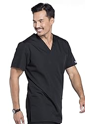 Cherokee Women and Men V-Neck Scrub Top with 3