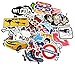 KONLOY Sticker Pack 200-Pcs Sticker Decals Vinyls for Laptop,Kids,Cars,Motorcycle,Bicycle,Skateboard Luggage,Bumper Stickers Hippie Decals Bomb Waterproof (200Pcs)