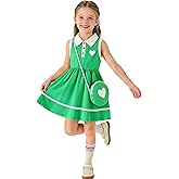 ZFZDRen 2-9Y Toddler Girl Sport Dress Heart Print Summer Clothes Sleeveless Kids Dresses Causal Beach Sundress Girl