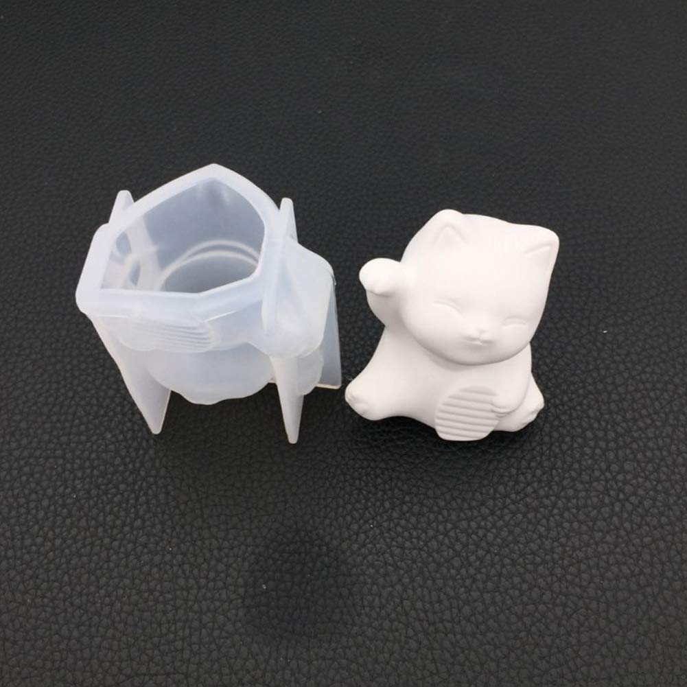 3D Dog Cat Silicone Cake Candle Molds DIY Soap Chocolate Candy Fondant Molds for Cake Decorating Resin Epoxy Casting Polymer Clay Mould (2.0) Handcraft Tools