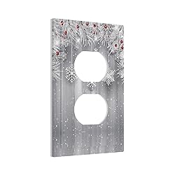 Christmas Snowflakes Wood Single Duplex Light