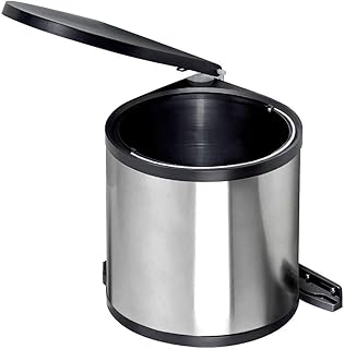 Wesco 10114-42 Einbaueimer - Abfallsammler-Inhalt : 11 Liter, Rund - edelstahl rostfrei