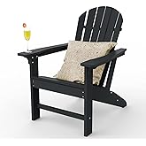 OTSUN Adirondack Chair, Large Lawn Chairs with 286 Lbs Weight Capacity, HDPE Outdoor Chairs Weather Resistant for Patio, Porc