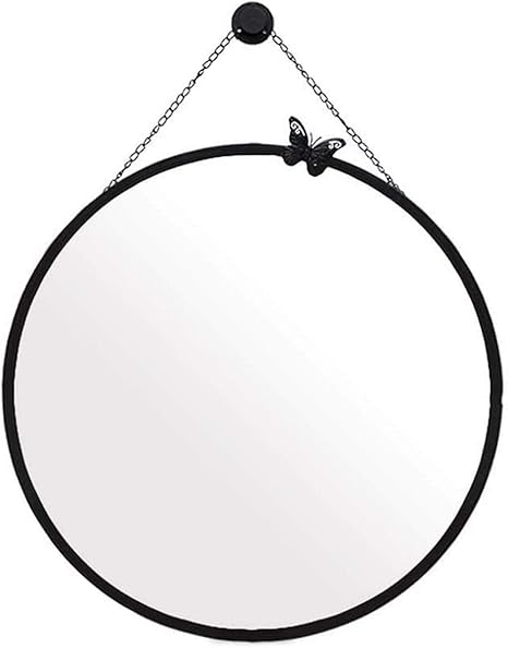 WEHOLY Hängende Wandspiegel Dekor Runde Dekorative Spiegel Für