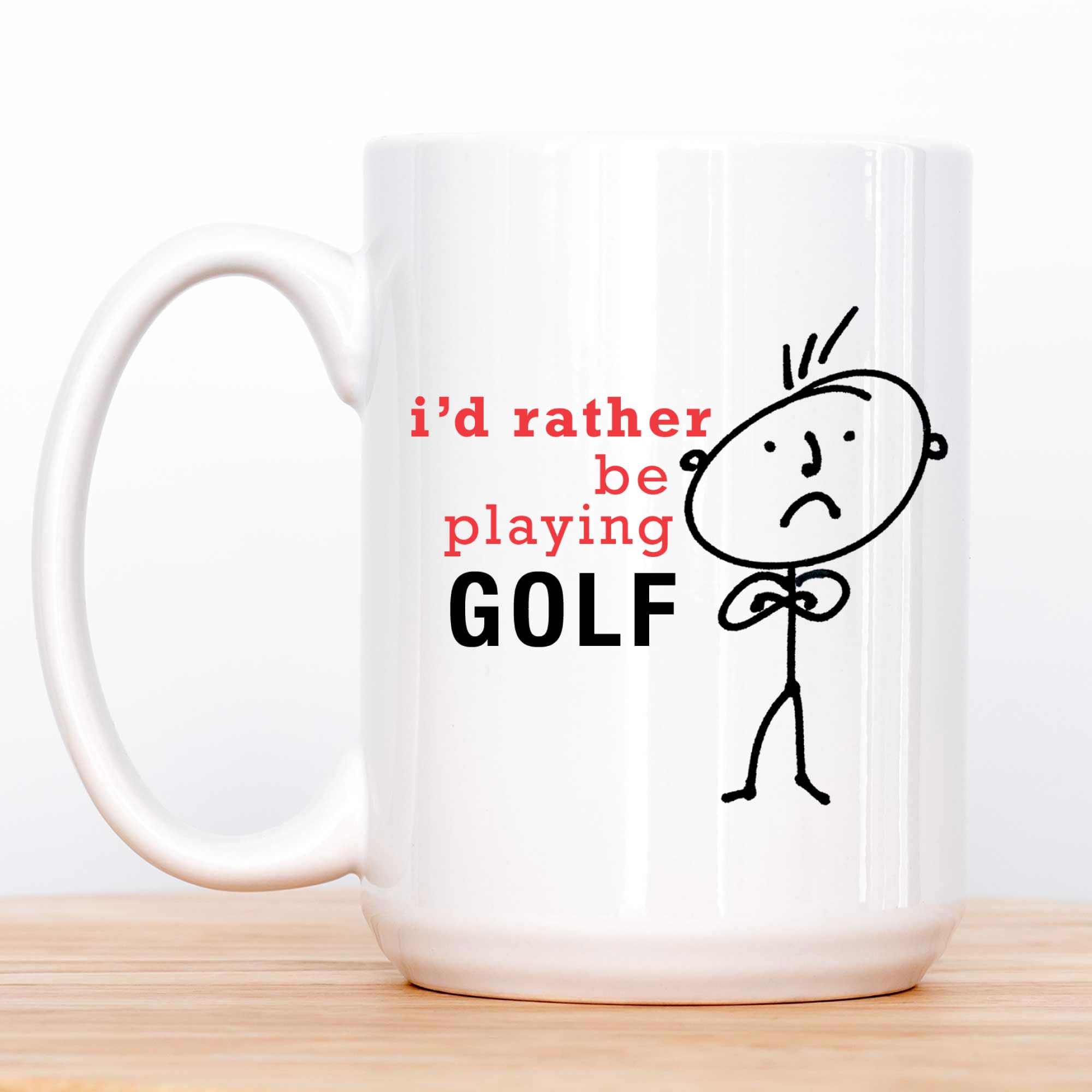 60 Second Makeover Limited Mens I'd Rather Be Playing Golf Man Mug Big Mug 15oz Dad Fathers Day Christmas Uncle Present Golfer