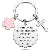 Keniot Christian Gifts for Women Girl, Baptism Confirmation Gifts for Teen Girl, Bible Verse Keychain for Birthday Christmas