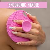 flexii Silicone Body Scrubber Premium Exfoliator Pink view 6
