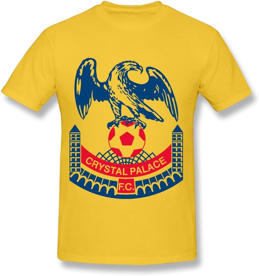 Men's Crystal Palace Fc Logo Tees New Style Yellow