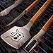 MLB Detroit Tigers 3PC BBQ Set, Heavy Duty Stainless Steel Grilling Tools