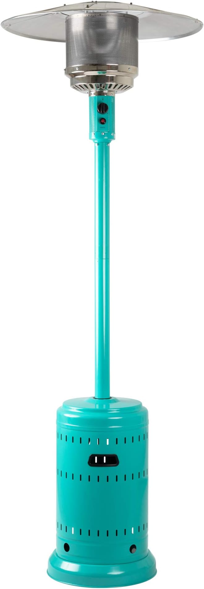 amazon 4 piece patio set on Amazon Com Amazon Basics Outdoor Patio Heater With Wheels Propane 46 000 Btu Commercial Residential Bahama Blue Garden Outdoor