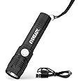 Eveready LED Tactical Flashlight, Bright Rechargeable Flashlights for Emergencies and Camping Gear, Water Resistant Flash Light