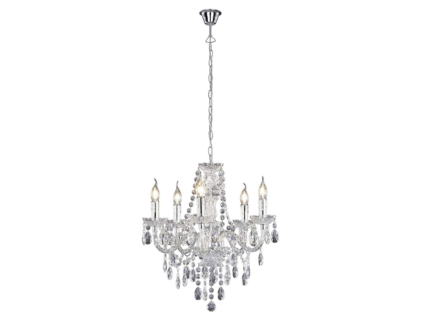 Reality R1107-00 Luster Chandelier with Chrome
