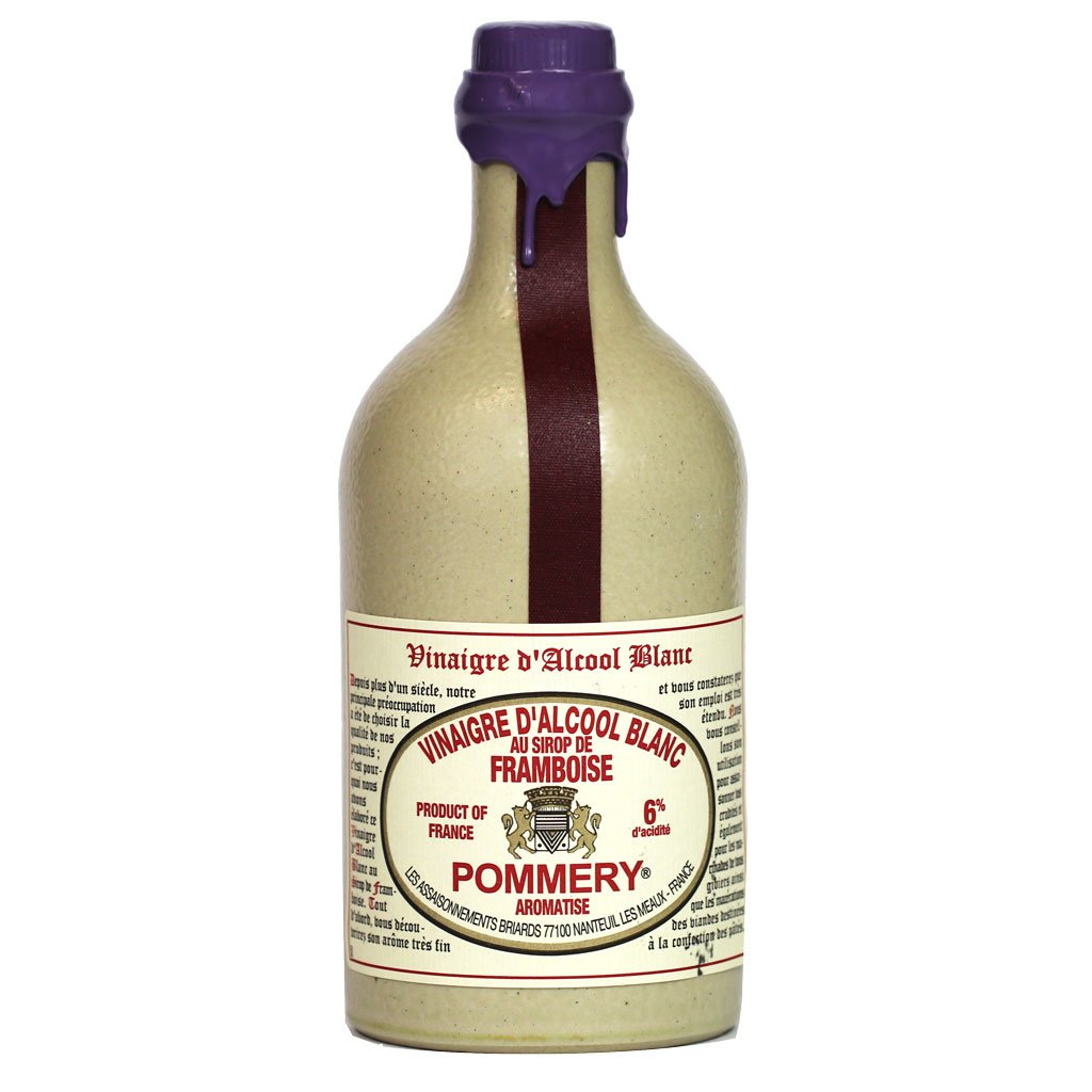 PommeryRaspberry Flavored White Wine Vinegar in a Sandstone Bottle - 16.9oz