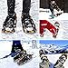 ENKEEO All Terrain Snowshoes Light Weight Aluminum Alloy Snow Shoes Kit with Carry Bag, Adjustable Ratchet Bindings, 160lbs. Capacity, Black and Orange, 25 inches