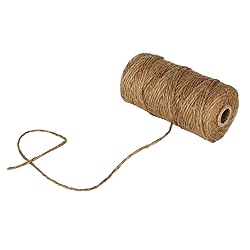 KINGLAKE Natural Jute Twine String 656 Feet 2mm