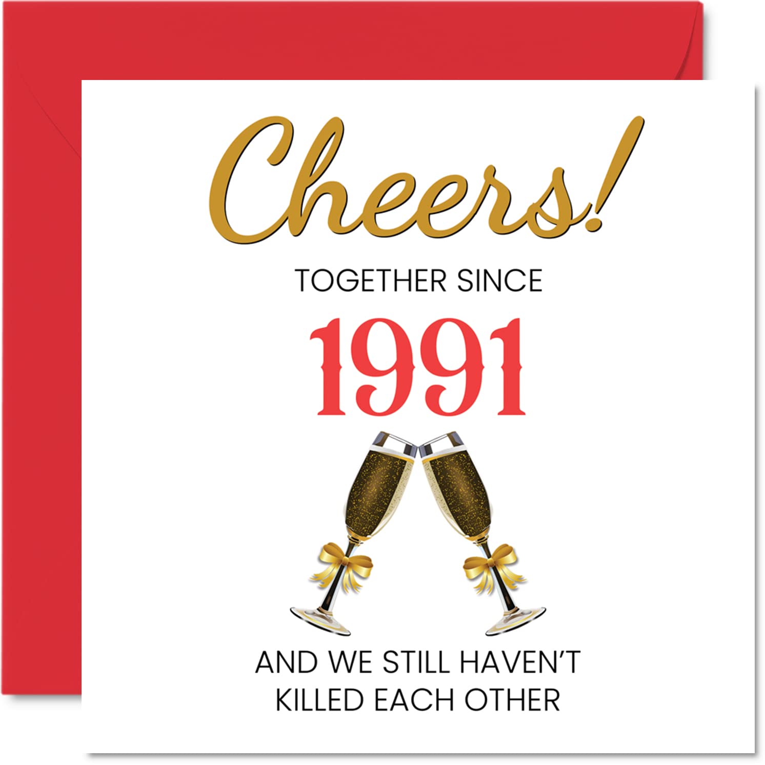 Funny 34th Anniversary Card for Husband Wife