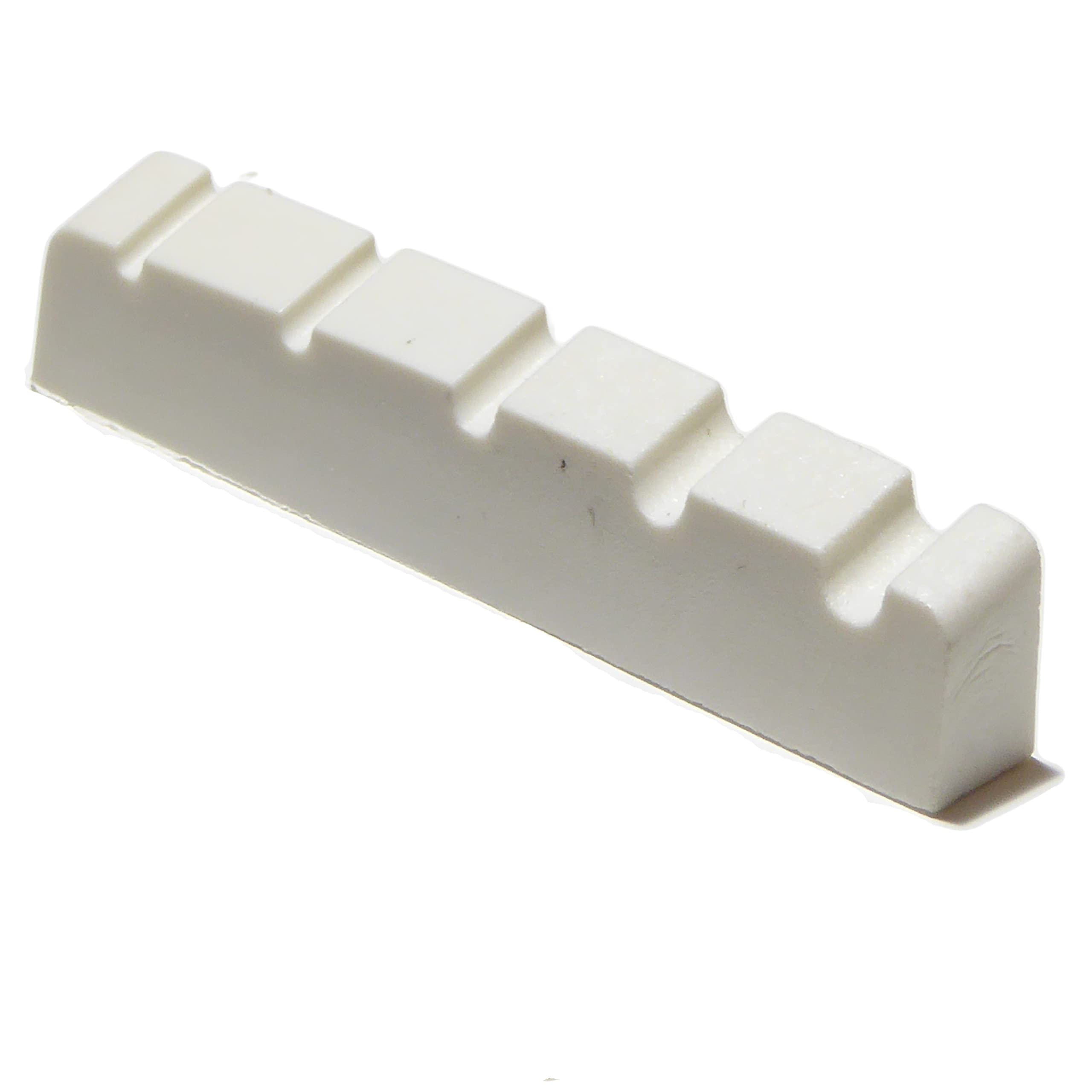 Bass guitar nut 5 string 45mm x 6mm white graphite compound
