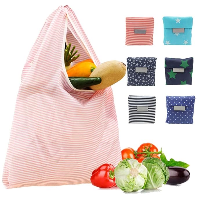 Meowoo Sacs de Courses Pliable pour Extérieur Sac à Provisions de Supermarché Sacs d