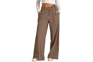 Oversized Wide Leg Sweatpants Girls Elastic Waist Baggy Wide Leg Straight Sweatpants Drawstring Joggers Track Pants