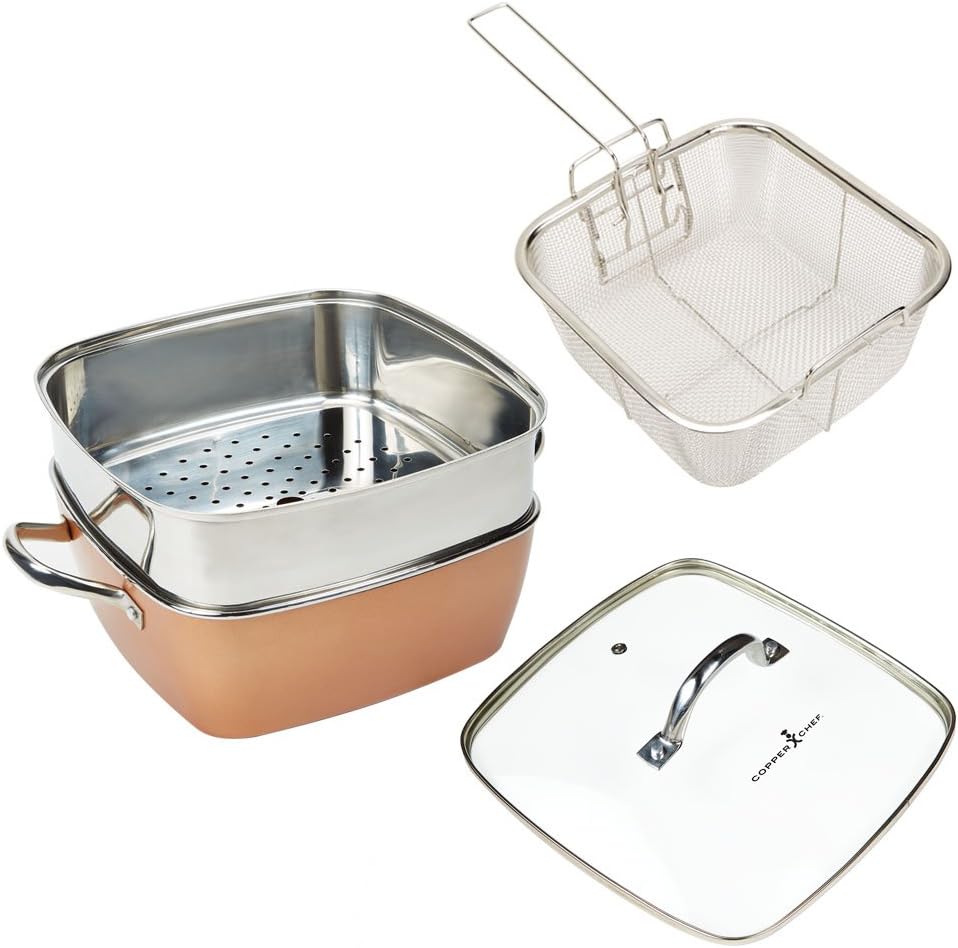 Copper Chef XL 11" 4 Piece Set with 11" Extnder Ring