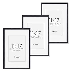 11x17 Oak Wood Picture Frames, 11 x 17 Poster Frame