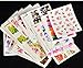 JACA 54 Sheets Water Transfer DIY Nail Art Decals Stickers With Butterfly flower Animal Insect beauty girl cartoon and different patterns for women and kids