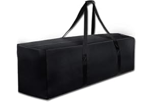 COOLBEBE Sports Duffle Bag - Extra Large Travel Duffel Luggage Bag with Upgrade Zipper, Sturdy & Water Resistant, Black (Black 47inch)