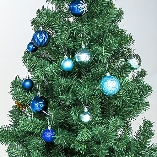 DomeStar Christmas Ball Ornaments, 100PCS Christmas Tree Ornaments Christmas Baubles Tree Balls Christmas Decorations