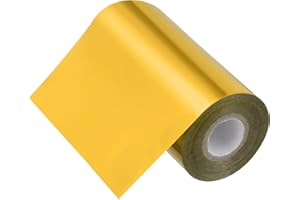 PATIKIL 5"x400Ft Hot Stamping Foil Paper, Heat Transfer Hot Stamping Paper Foil Roll for Leather DIY Logo Decor Craft Gift Pa