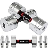 AMCCM Steel Dumbbell Sets, Ultracompact Adjustable