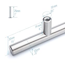 Pandora Solid Stainless Steel Bar Pull Handle for