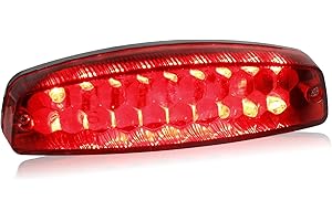 QUASCO Universal 12V Tail Light ATV Taillight Brake Lights Compatible with Yamaha Honda Suzuki 50cc 70cc 90cc 110cc 125cc Tao Tao Scooter Motorcycle