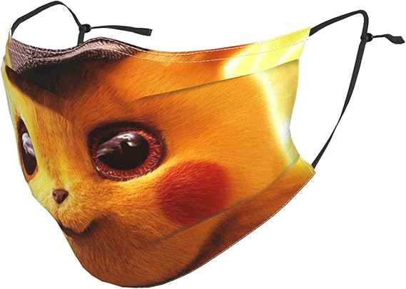 Amazon ポケモン ピカチュウ 1 マスクスポーツマスク 通気性 洗えるマスク 耳かけ 日焼け防止 スポーツ 吸汗速乾 フリーサイズ 男女兼用 通用 ドラッグストア