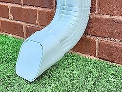 GutterGate 3"x4" Type-A White Gutter Downspout