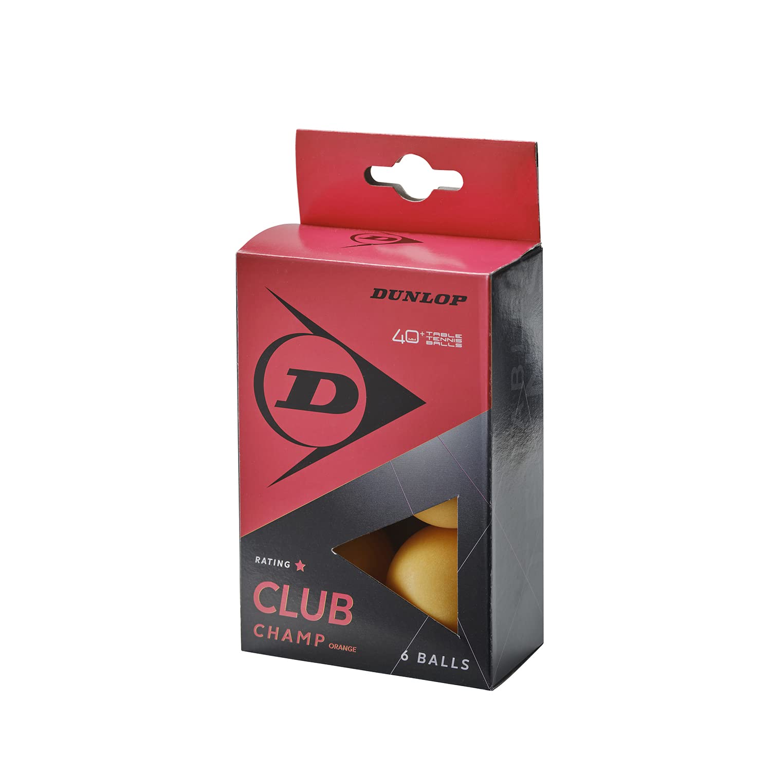 Dunlop Club Champ 6 Table Tennis Balls Orange, Beginner Training Balls — image 1