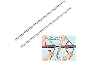 Heavy Duty 2 Pack 18 Inch Winding Rods for Torsion Springs, 0.5inch Diameter Steel Winding Bars for Adjusting or Replacing Ga