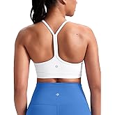HeyNuts to Freest Womens Y Back Sports Bra, Spaghetti Strap Racerback Low Impact Workout Yoga Tops Padded A-C Cups *Updated