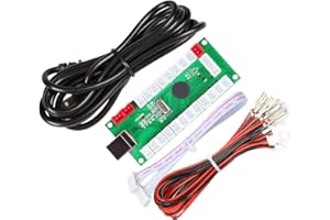 EG STARTS Zero Delay USB Encoder To PC Games Controllers For Arcade Joystick Sanwa DIY Kits Parts Mame Games (5Pin + 2.8mm Cables)