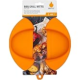 Drip EZ BBQ Grill Mitts - Heat Resistant up to 480°F - Durable Silicone for Grill Oven and Stove - Slip On Multipurpose - Dishwasher Safe