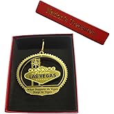 What Happens in Vegas Stays in Vegas Brass Christmas Ornament