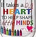 Cypress Home Teacher Appreciation 20 oz Gift Mug It Takes A Big Heart To Help Shape Little Minds | Red | Double Wall Insulated Mason Jar With Straw | 6.25-in Tall x 5-in Wide