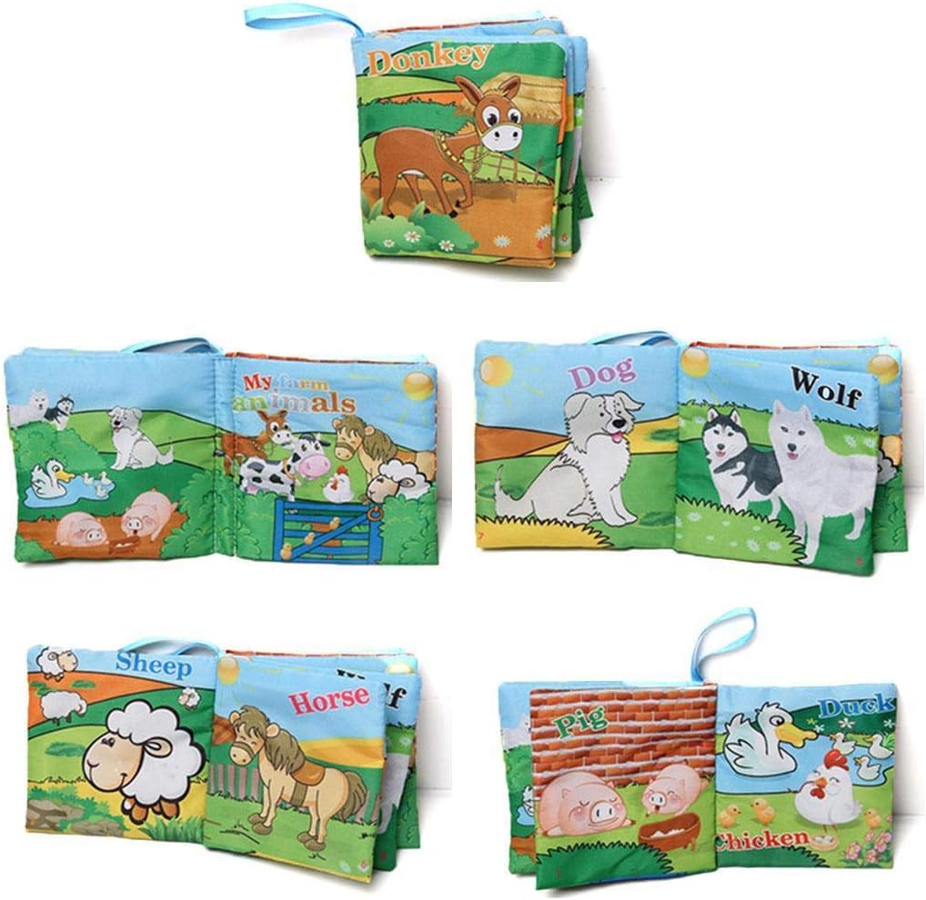 SMILICA Baby Cognition Cloth Book Baby Puzzle Early Education Toy Shape & Color Sorters