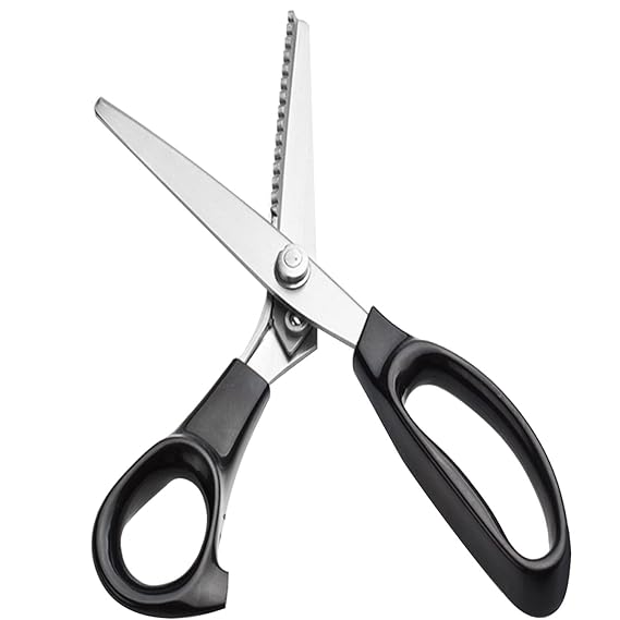 Stainless Steel Dressmaking Tailor Pinking Shears Scissor Fabric Craft