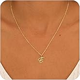 Initial Necklaces for Women Trendy, 14K Gold Plated A-Z Letter Pendant Necklace Gold Necklace for Women Custom Personalized Name Dainty Jewelry Fashion Accessories